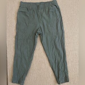 Old Navy straight taper (L) - linen blend